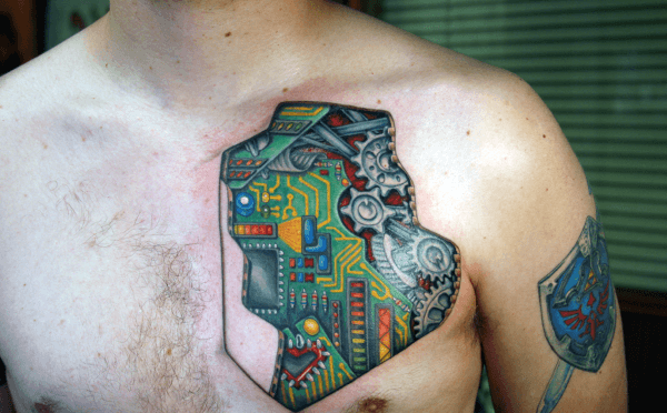 tatuaggio circuito elettrico 89
