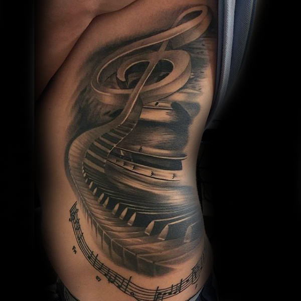 tatuaggio pianoforte tastiera 79