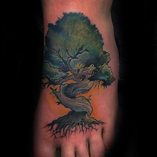 tatuaggio radici di albero 15