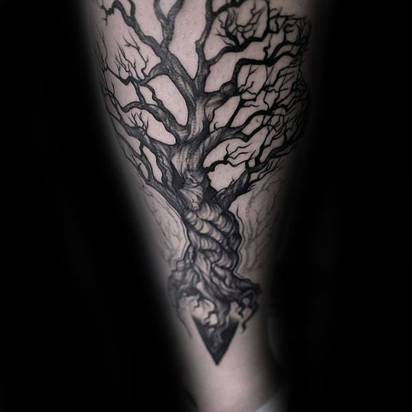 tatuaggio radici di albero 17