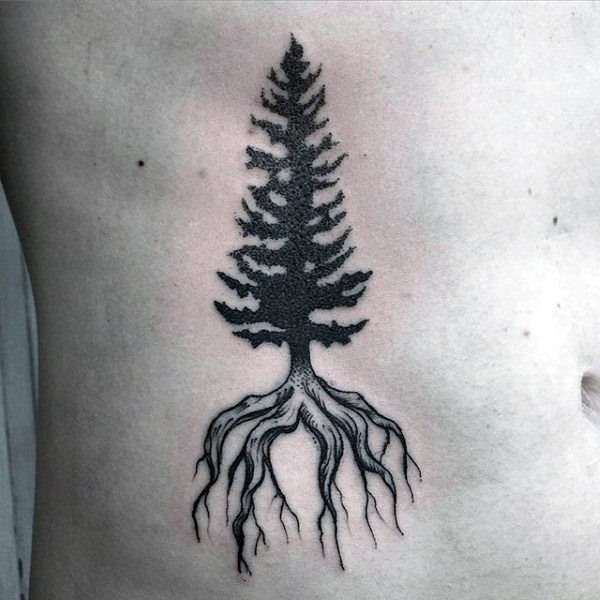 tatuaggio radici di albero 53