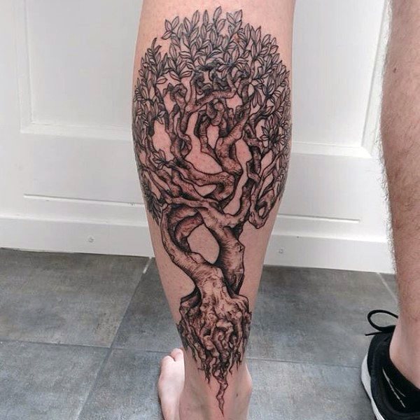 tatuaggio radici di albero 55