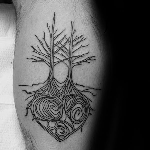 tatuaggio radici di albero 63