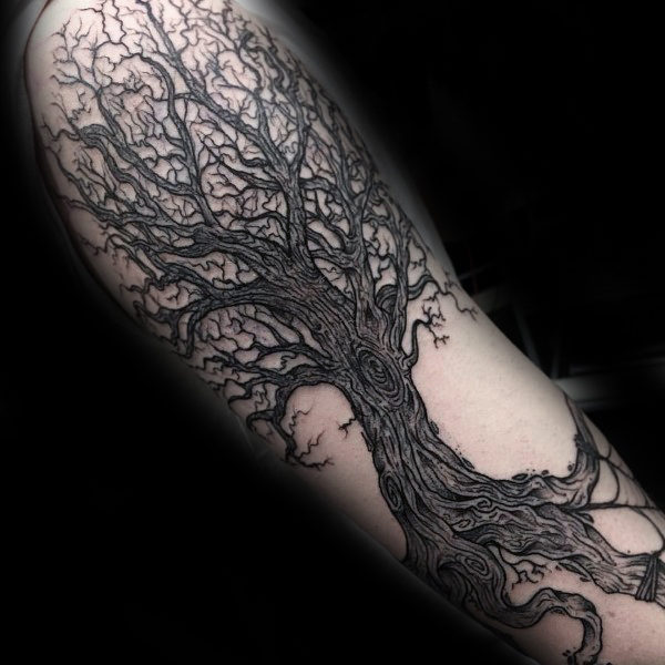 tatuaggio radici di albero 89