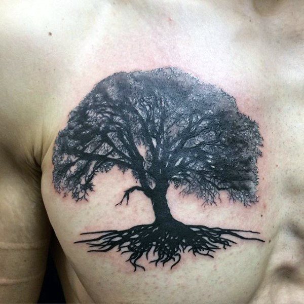 tatuaggio radici di albero 91