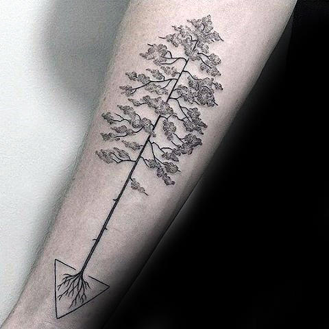 tatuaggio radici di albero 95