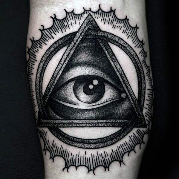 tatuaggio simbolo dollaro occhio provvidenza 11