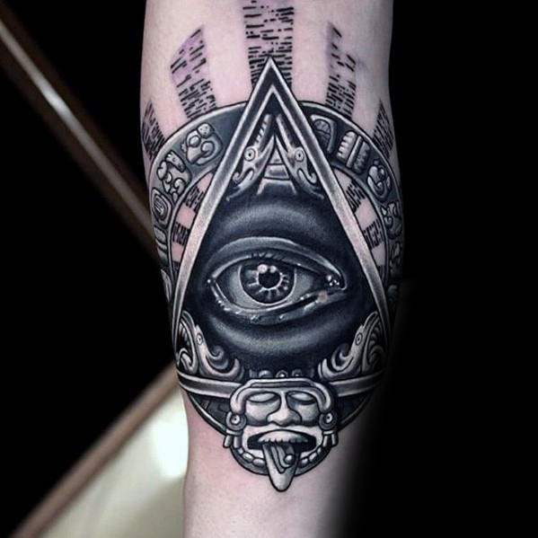 tatuaggio simbolo dollaro occhio provvidenza 19