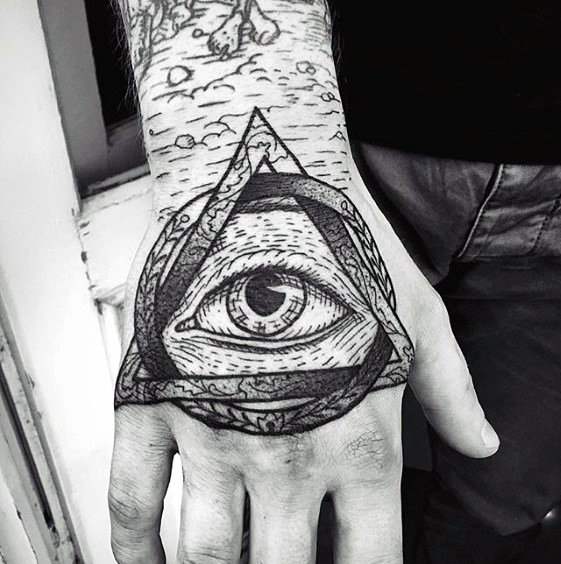 tatuaggio simbolo dollaro occhio provvidenza 41