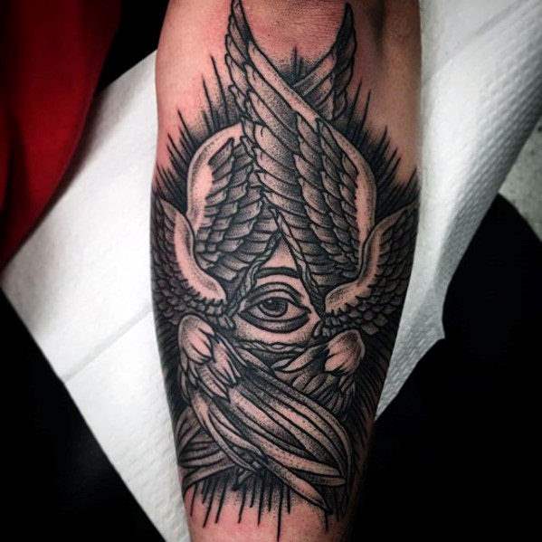 tatuaggio simbolo dollaro occhio provvidenza 59