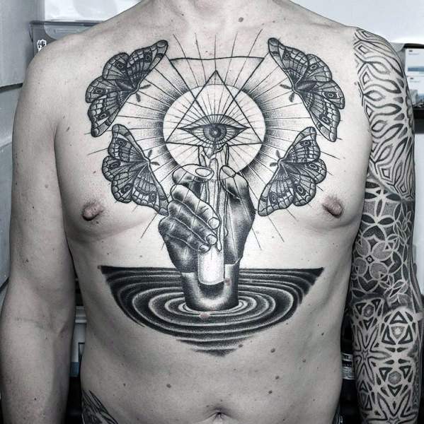 tatuaggio simbolo dollaro occhio provvidenza 71