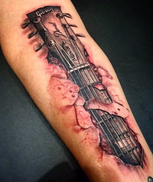 tatuaggio chitarra 09