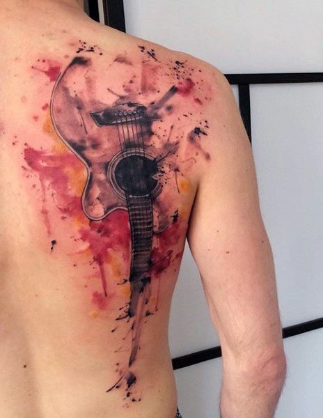 tatuaggio chitarra 111