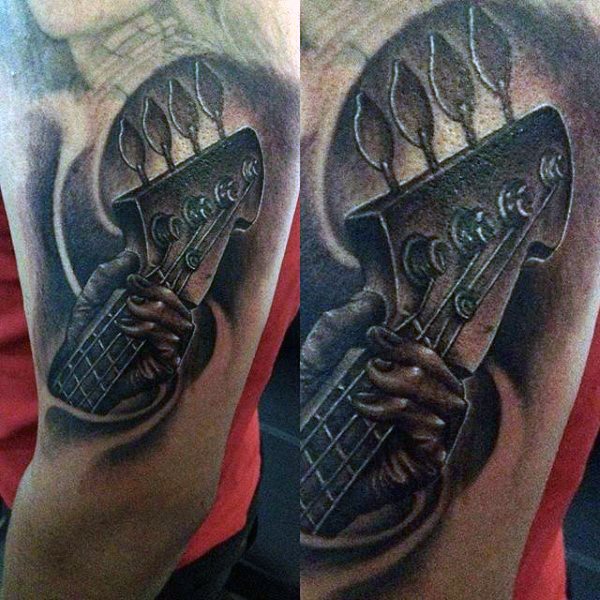 tatuaggio chitarra 39