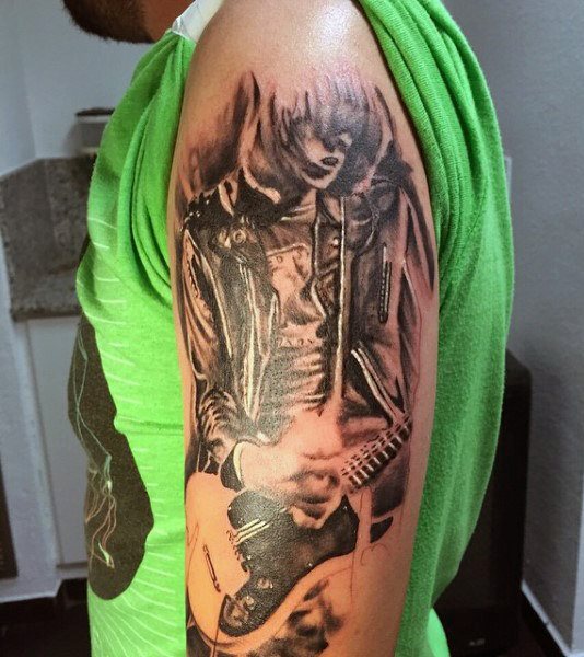 tatuaggio chitarra 95