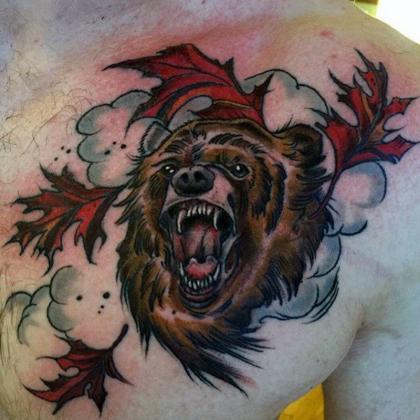 tatuaggio foglia 19