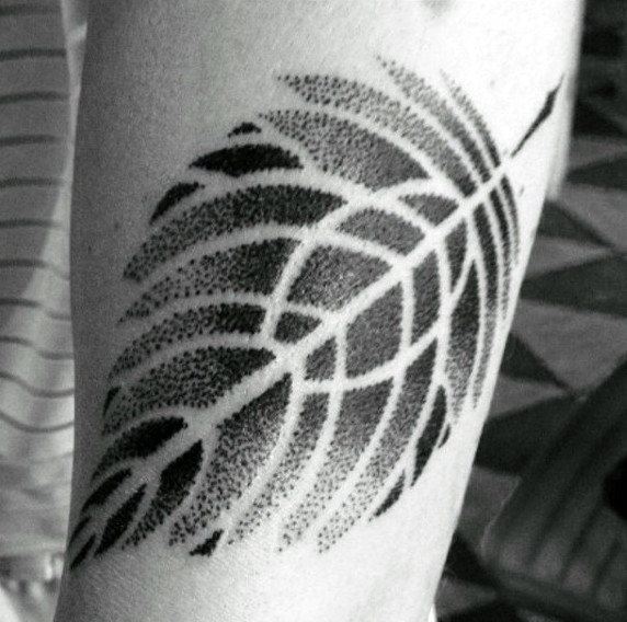 tatuaggio foglia 55