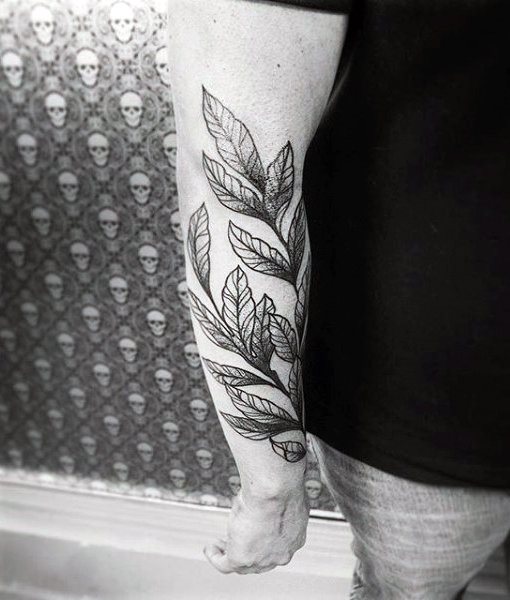 tatuaggio foglia 65