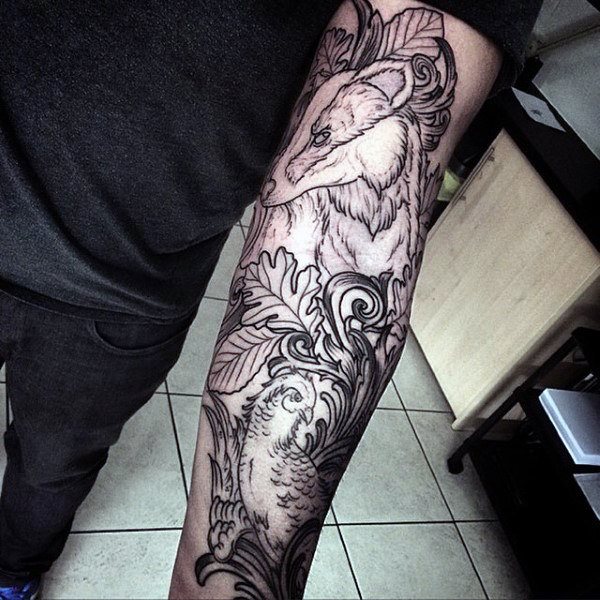 tatuaggio foglia 67
