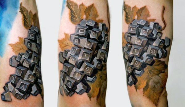 tatuaggio foglia 99