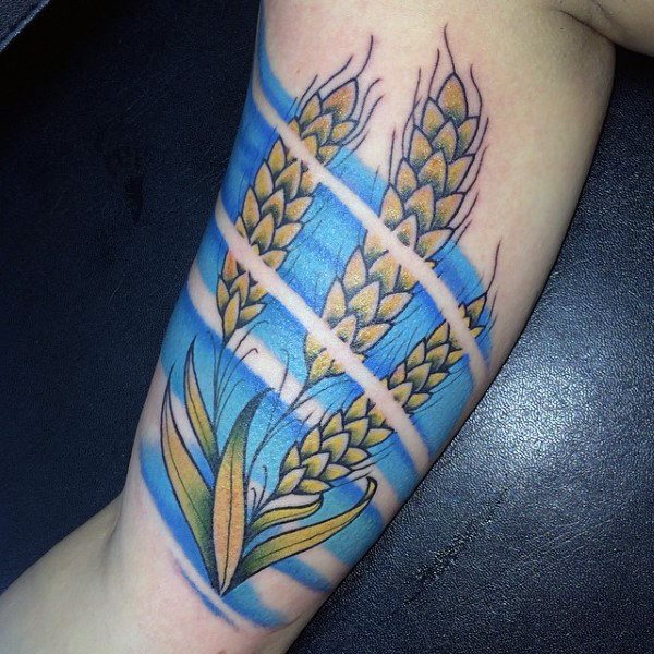 45 Tatuaggi con il grano e altri cereali (con il significato)