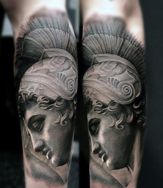 tatuaggio statua romana 23