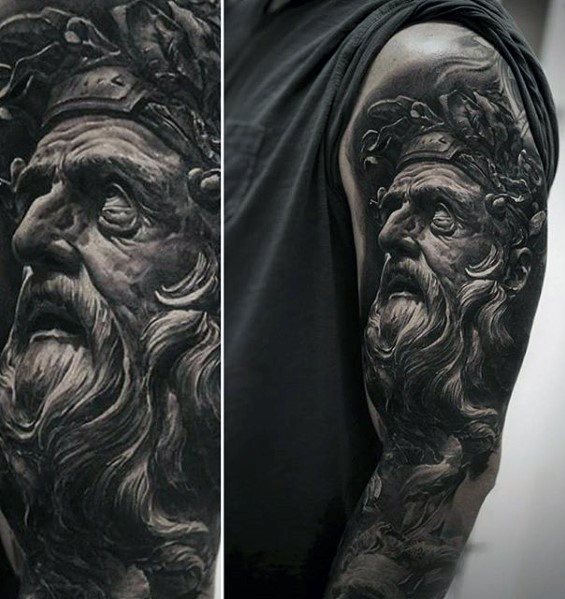 tatuaggio statua romana 87