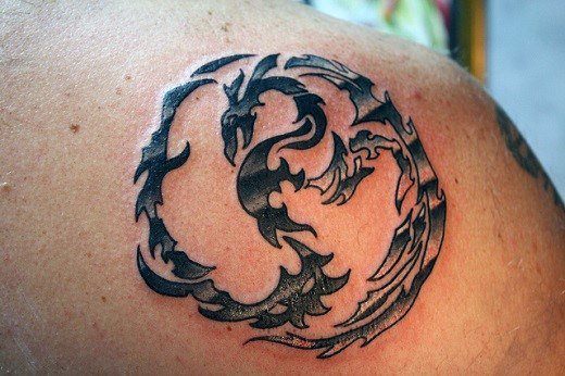 tatuaggio yin yang 77