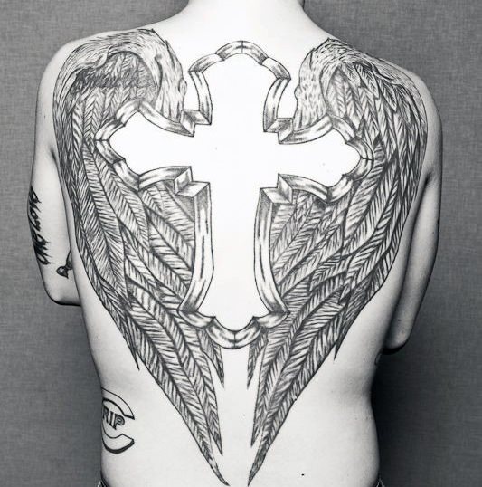 tatuaggio croce 448