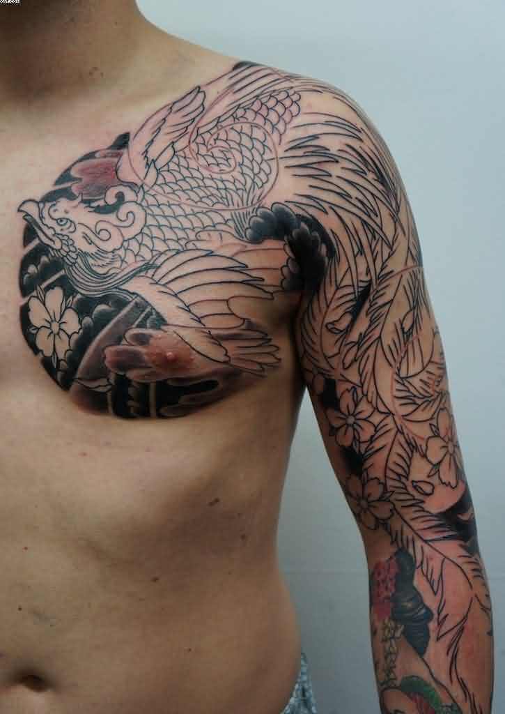 tatuaggio fenice 110