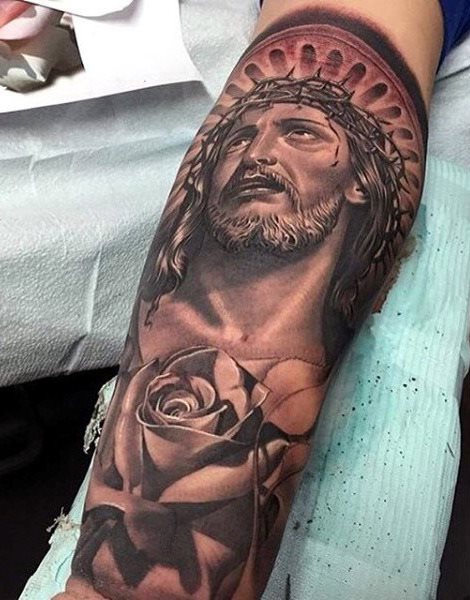 tatuaggio gesu cristo 148