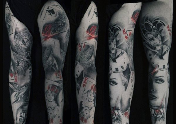 90 Tatuaggi con le carte da poker (con significato)