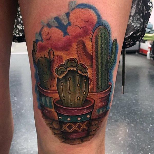 tatuaggio cactus 41