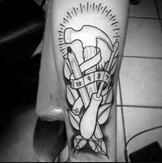 tatuaggio falegname carpentiere 17