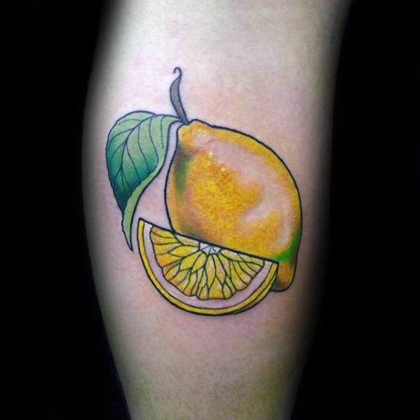 tatuaggio limone uomo 109