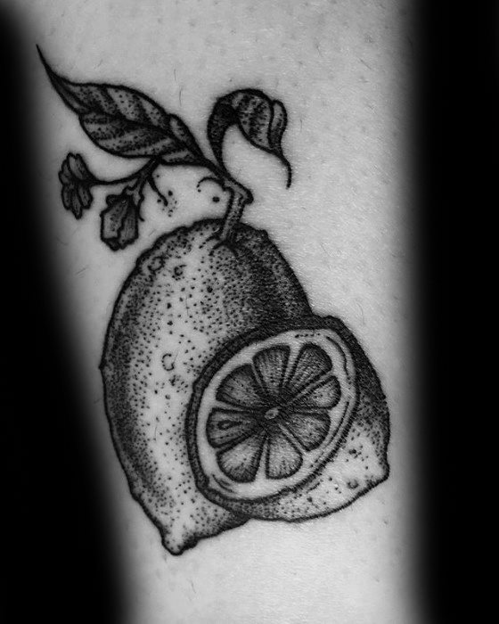 tatuaggio limone uomo 118