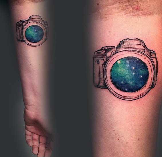 tatuaggio macchina fotografica 123