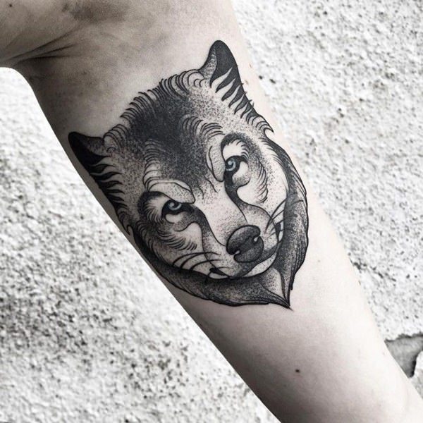 tatoeage wolf 127