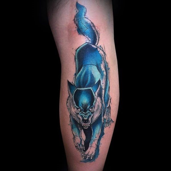 tatoeage wolf 132