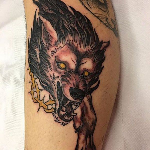 tatoeage wolf 134