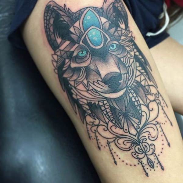 tatoeage wolf 139