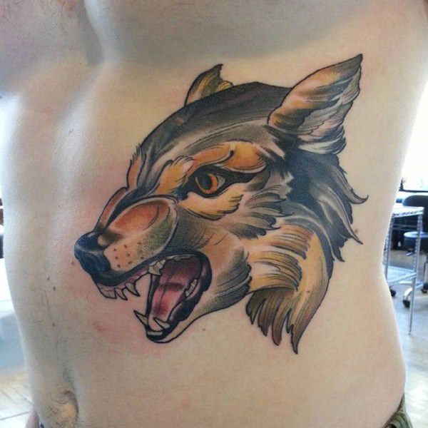 tatoeage wolf 143