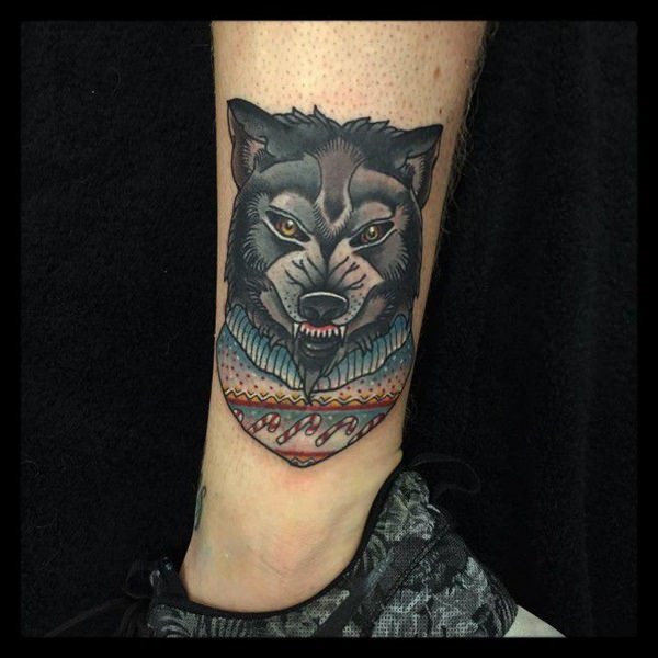 tatoeage wolf 144