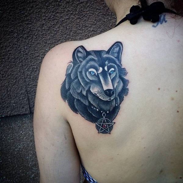 tatoeage wolf 145