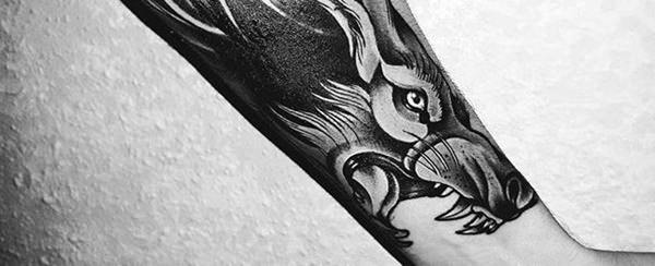 tatoeage wolf 153