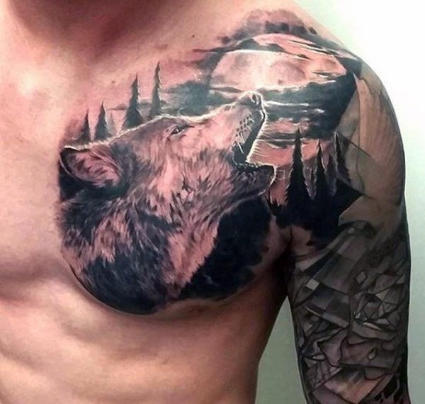 tatoeage wolf 159