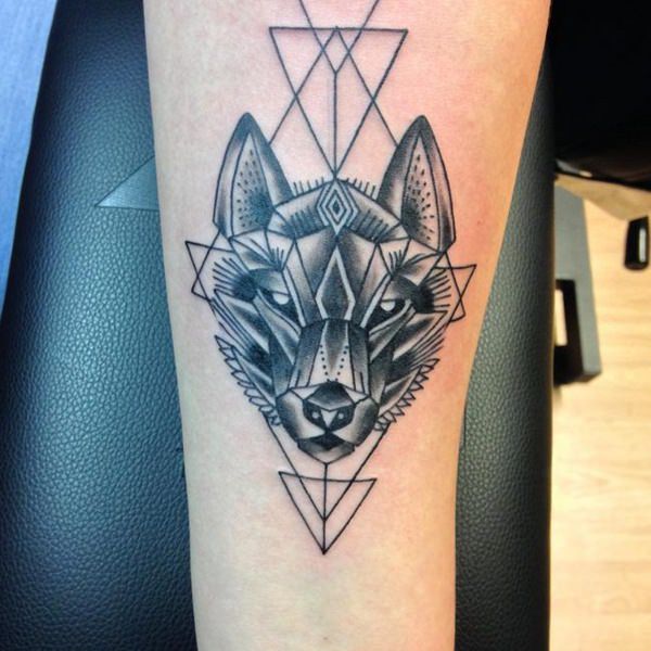 tatoeage wolf 160