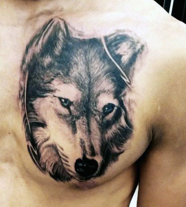 tatoeage wolf 166