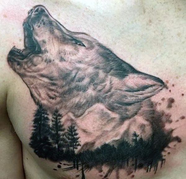 tatoeage wolf 167