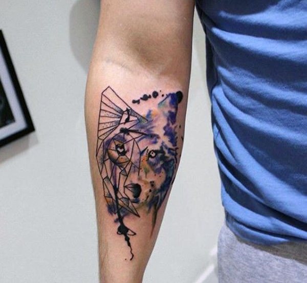 tatoeage wolf 169